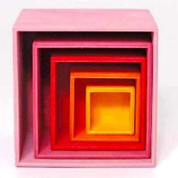 NWT Grimm's Wooden Toys Lollipop Stacking Boxes - Picture 2 of 2